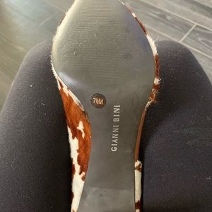 Gianni Bini Cow print heels. 3 1/2  inch heel